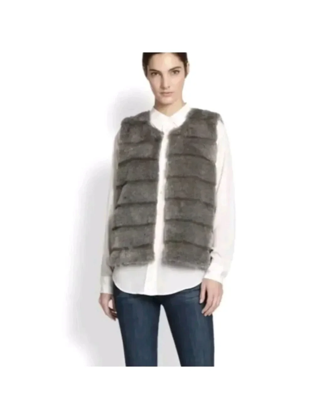 JOIE Andrina Faux-Fur Vest